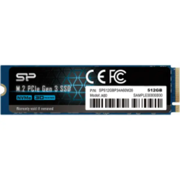 حافظه SSD اینترنال 512 گیگابایت Silicon Power مدل P34A60 NVMe M.2 Silicon Power P34A60 512GB PCIe M.2