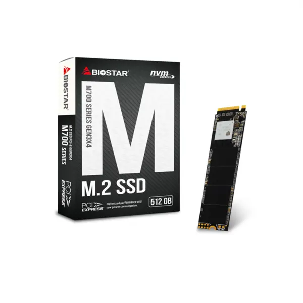 حافظه SSD اینترنال بایوستار مدل M700 ظرفیت 512 گیگابایت Biostar M700 512GB PCIe Gen3x4 M.2 2280 Internal SSD Drive