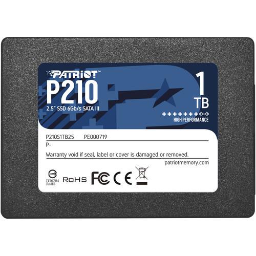 حافظه SSD اینترنال پاتریوت مدل P210 Sata III ظرفیت 1ترابایت SSD: Patriot P210 1TB