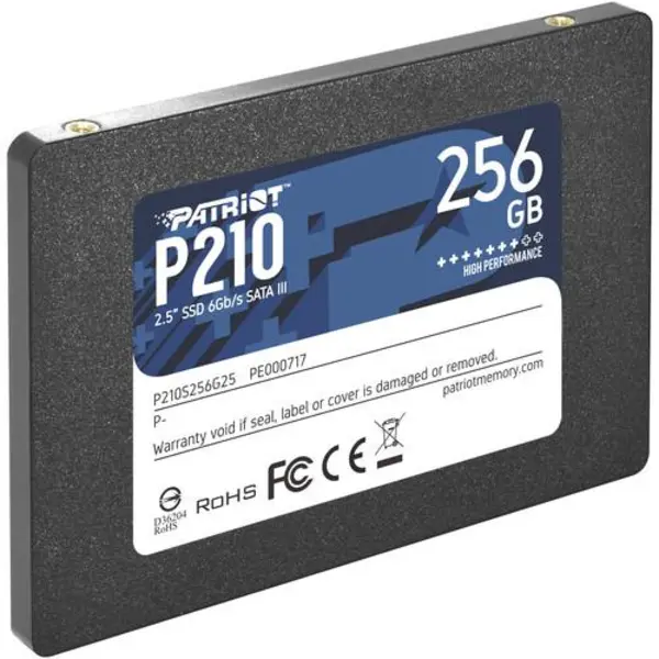 حافظه SSD اینترنال پاتریوت مدل P210 Sata III ظرفیت 256 گیگابایت Patriot P210 2.5 256GB SATA III Internal Solid State Drive