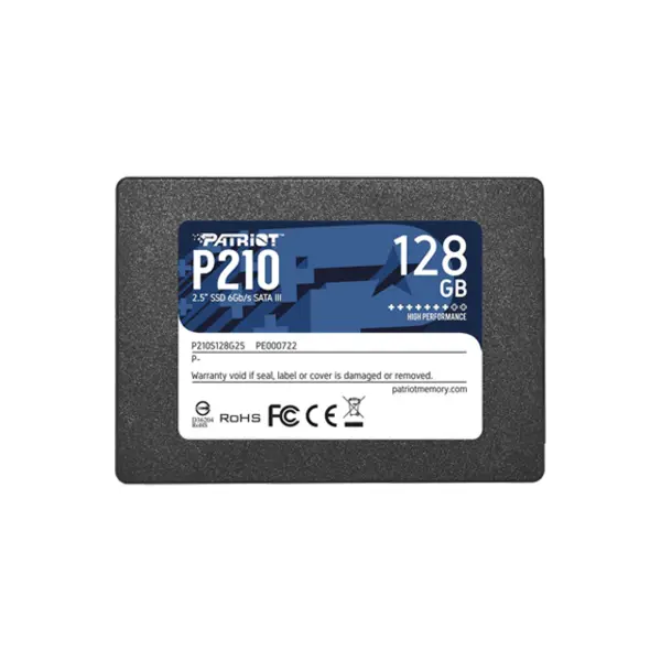 حافظه SSD اینترنال پاتریوت مدل P210 Sata III ظرفیت 128 گیگابایت Patriot P210 128GB SATA3 Internal SSD