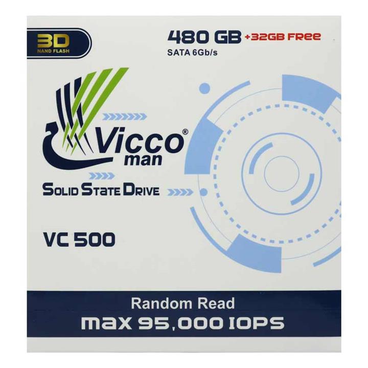 حافظه SSD ویکومن ViccoMan VC500 480GB Vicco man VC500 Internal SSD 512 GB