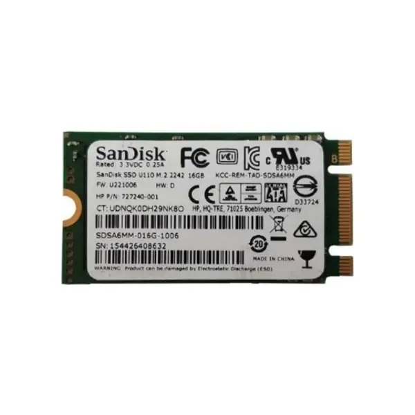 اس اس دی اینترنال سن دیسک مدل U110 ظرفیت 16 گیگابایت SanDisk U110 Internal SSD - 16GB