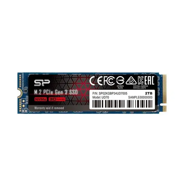 اس اس دی اینترنال سیلیکون پاور مدل UD70 M.2 NVME 1.3 ظرفیت 2 ترابایت Silicon power UD70 M.2 NVME 1.3 SSD internal 2tb