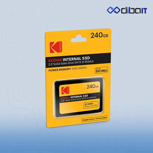 اس اس دی اینترنال کداک مدل X150 ظرفیت 240 گیگابایت Kodak X150 240GB 2.5 inch SATA III Internal SSD