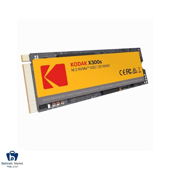 حافظه اس‌اس‌دی اینترنال کداک مدل X300s M.2 128GB KODAK 128GB M.2 X300 SSD