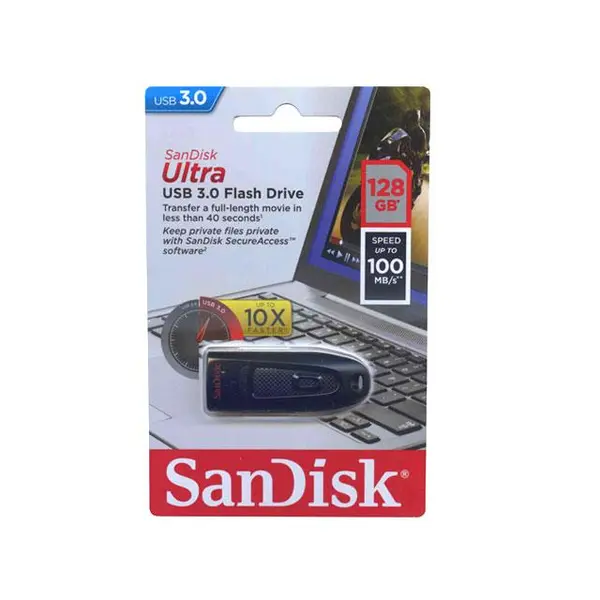 فلش مموری 128 گیگابایت Sandisk مدل ULTRA SANDISK-Ultra-SDCZ48-128G-U46