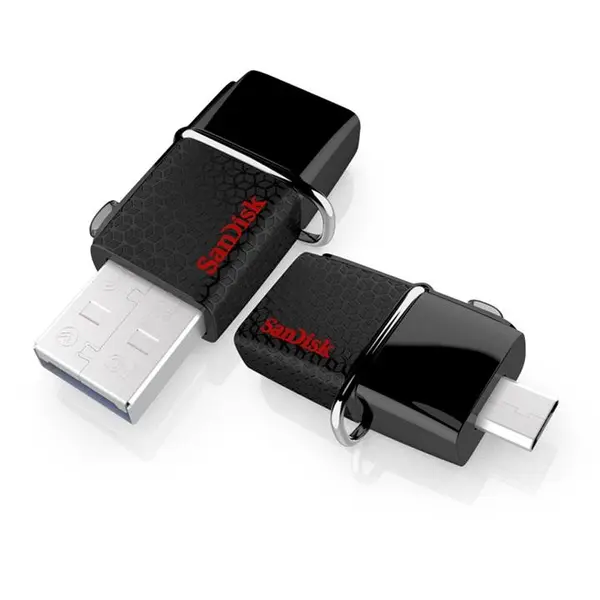 فلش مموری یو اس بی - او تی جی سن دیسک ظرفیت 64 گیگابایت SanDisk ULTRA DUAL USB 3.0 and micro-USB Flash Memory - 64GB - 2