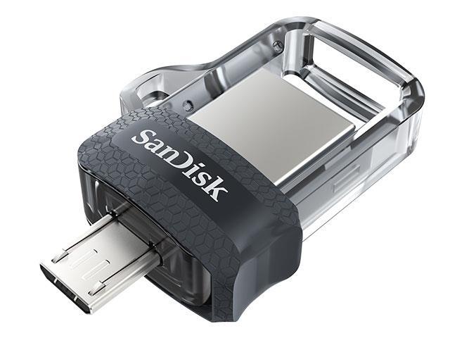 فلش مموری OTG Micro B USB3.0 سن دیسک مدل... SANDISK-Ultra Dual Drive M3 -SDDD3-016G-G46