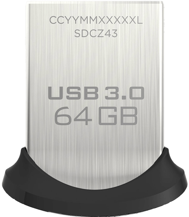 فلش مموری سن دیسک مدل Ultra Fit ظرفیت 64 گیگابایت SanDisk Ultra Fit Flash Memory - 64GB