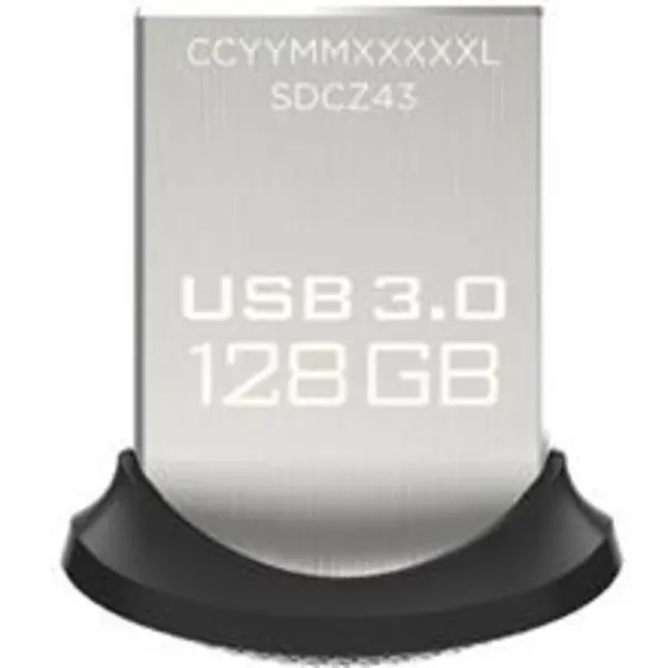 فلش مموری سن دیسک مدل Ultra Fit SDCZ43 USB 3.0 ظرفیت 128 گیگابایت SanDisk Ultra Fit SDCZ43 USB 3.0 Flash Memory - 128GB - 5