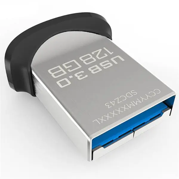 فلش مموری سن دیسک مدل Ultra Fit SDCZ43 USB 3.0 ظرفیت 128 گیگابایت SanDisk Ultra Fit SDCZ43 USB 3.0 Flash Memory - 128GB - 3