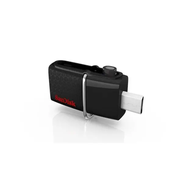 فلش مموری USB-OTG سن دیسک مدل آلترا دوآل ظرفیت 16 گیگابایت SanDisk Ultra Dual USB OTG Flash Drive - 16GB - 5