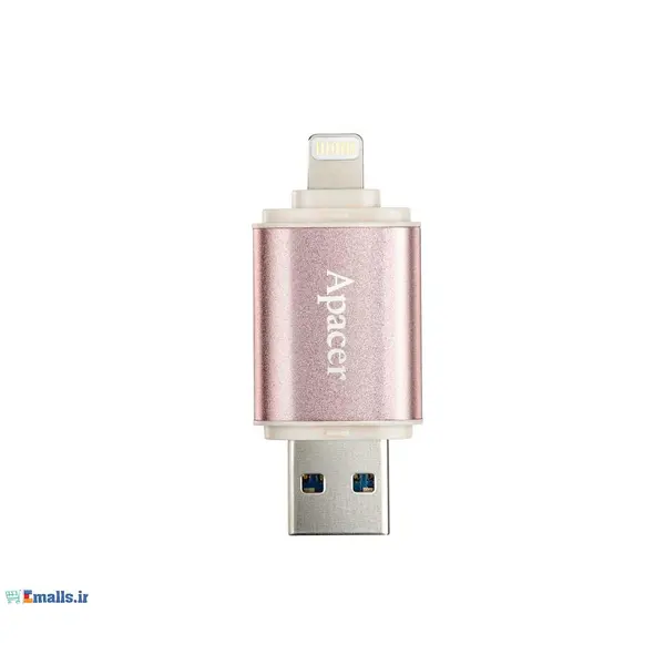 فلش مموری او تی جی اپیسر مناسب برای آیفون و آیپد با ظرفیت 16 گیگابایت Apacer AH190 Flash Memory 16GB - 2