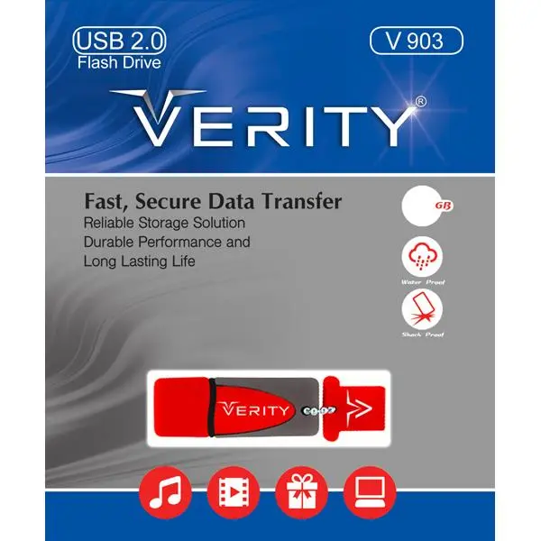 فلش وریتی ظرفیت32 گیگا بایت مدل FLASH VERITY V903 VERITY V903 Flash Memory - 32 GB - 5