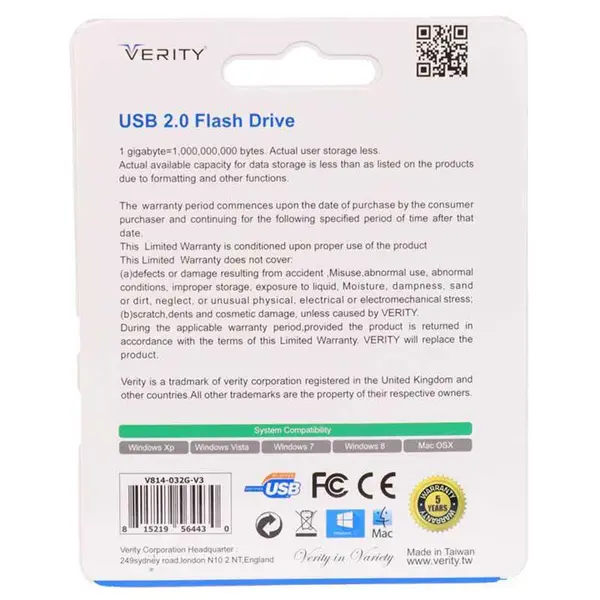 فلش مموری 32 گیگابایت وریتی Verity V814 - 2