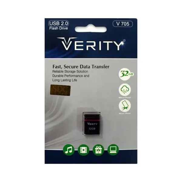 فلش مموری وریتی وی 705 با ظرفیت 32 گیگابایت VERITY V705 32GB USB 2.0 Flash Memory - 3