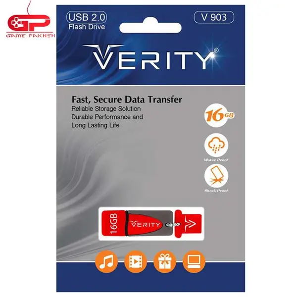 فلش مموری وریتی مدل وی 903 با ظرفیت 16 گیگابایت VERITY V903 16GB USB 2.0 Flash Memory - 4