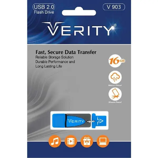 فلش مموری وریتی مدل وی 903 با ظرفیت 16 گیگابایت VERITY V903 16GB USB 2.0 Flash Memory - 5