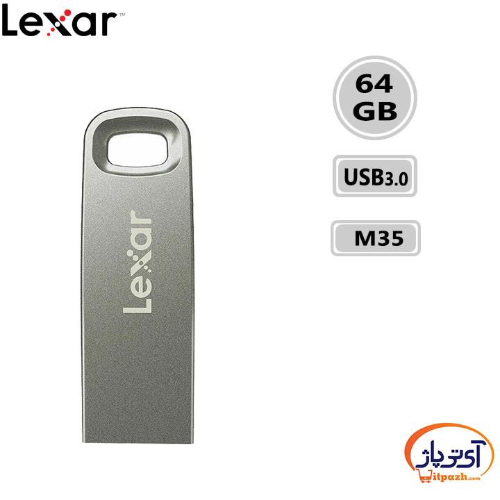 فلش مموری لکسار مدل JumpDrive V100 ظرفیت 128 گیگابایت -