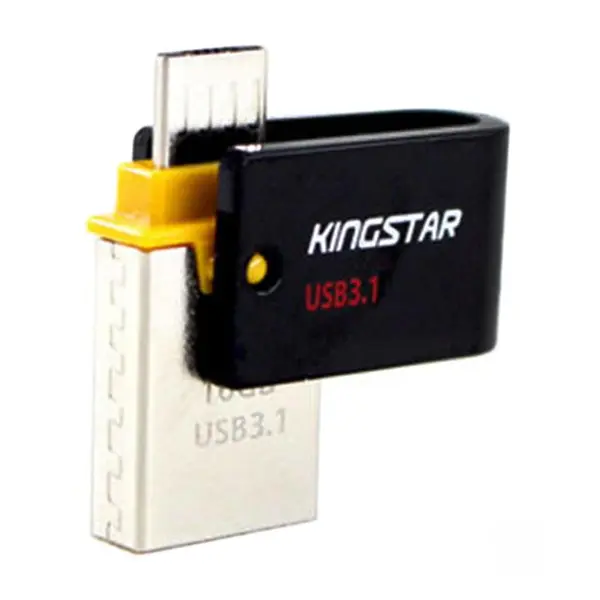 فلش مموری Kingstar S30 OTG dual3-32GB Kingstar S30 OTG Flash Drive -32GB