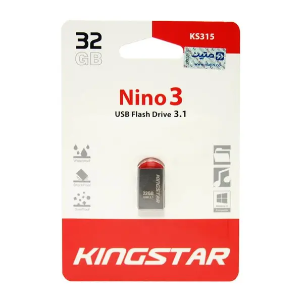 فلش مموری کینگ استار مدل Nino3 KS315 ظرفیت 32 گیگابایت Kingstar Nino3 KS315 Flash Memory - 32GB - 5