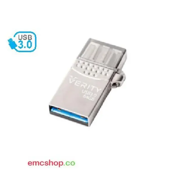 فلش مموری OTG وریتی مدل O502 ظرفیت 64 گیگابایت USB.3 - 2