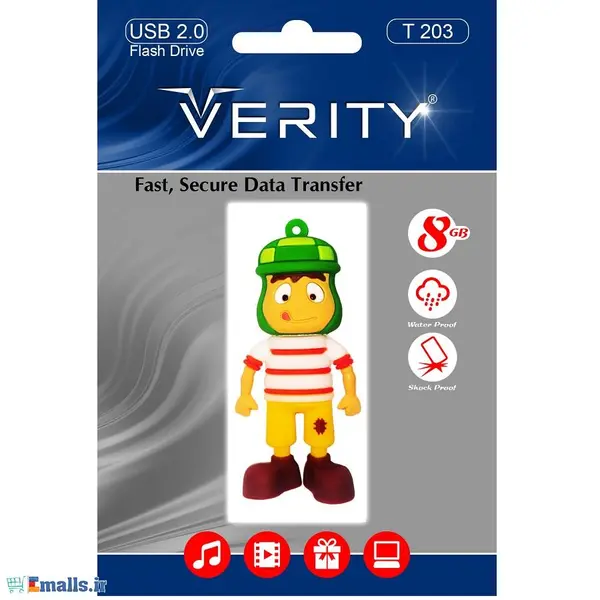 فلش مموری وریتی مدلT203 ظرفیت 16 گیگابایت Verity T203 Flash Memory 8GB - 5