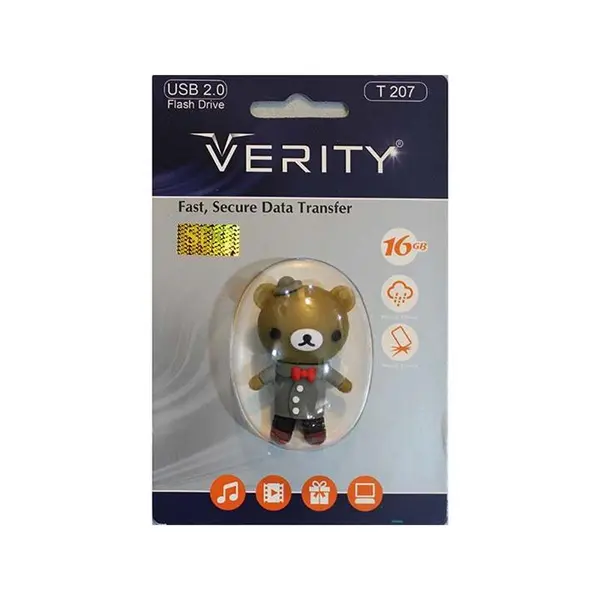 فلش مموری وریتی مدل T207 ظرفیت 16 گیگابایت Verity T207 Flash Memory 16GB - 2