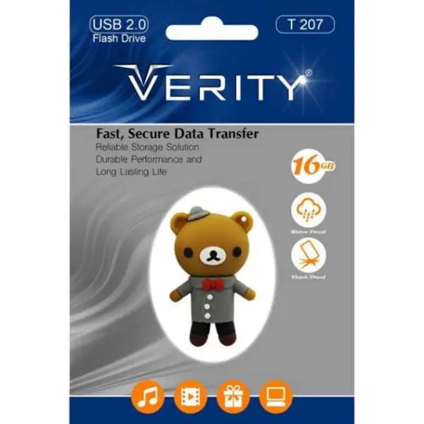 فلش مموری وریتی مدل T207 ظرفیت 16 گیگابایت Verity T207 Flash Memory 16GB - 3