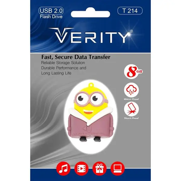 فلش مموری وریتی مدل T214 ظرفیت 16 گیگابایت Verity T214 Flash Memory - 16GB - 3
