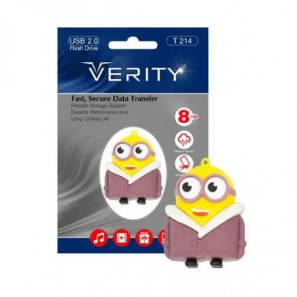 فلش مموری وریتی مدل T214 ظرفیت 16 گیگابایت Verity T214 Flash Memory - 16GB - 4