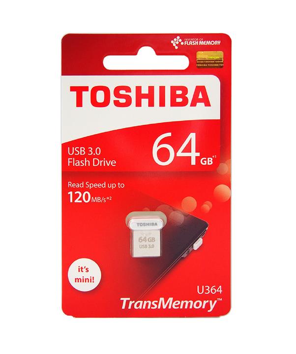 فلش توشیبا USB3.0 ظرفیت 64 گیگابایت مدل U364