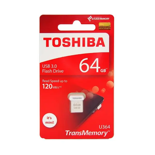 فلش توشیبا USB3.0 ظرفیت 64 گیگابایت مدل U364