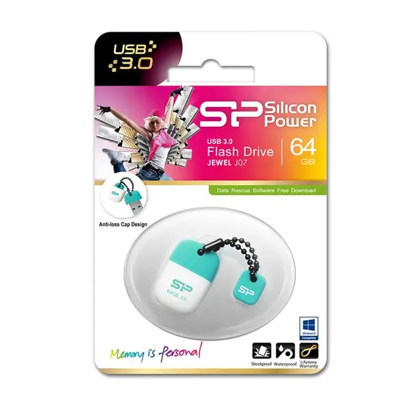فلش مموری USB 3.0 سیلیکون پاور مدل Jewel J07 ظرفیت 64 گیگابایت Silicon Power Jewel J07 USB 3.0 Flash Memory - 64GB - 4