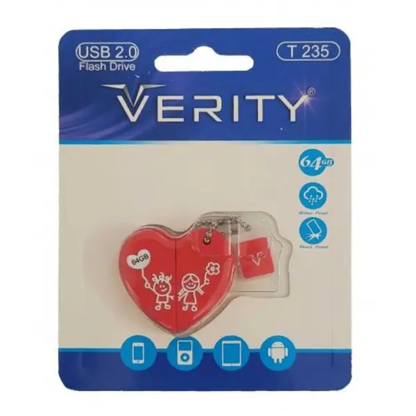 فلش عروسکی VERITY مدل T235 ظرفیت 64 گیگابایت Verity T235 Flash Memory 64GB - 4