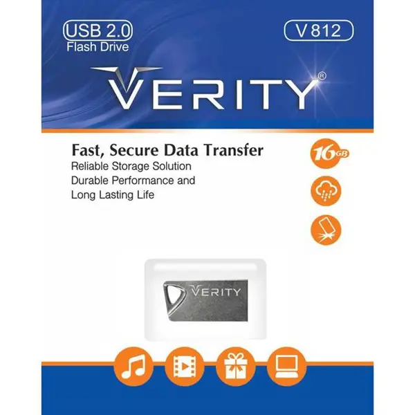 فلش مموری وریتی مدل V812 ظرفیت 16 گیگابایت فلش وریتی VERITY V812 16GB - 5