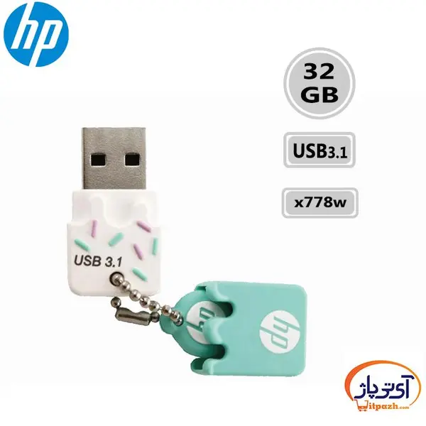 فلش مموری اچ پی مدل x778w ظرفیت 32 گیگابایت HP x778w Flash Memory - 32GB - 5