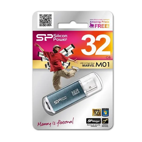 کول دیسک سیلیکون پاور مارول ام 01 - 32 گیگابایت Silicon Power Marvel M01 Flash Memory - 32GB - 2