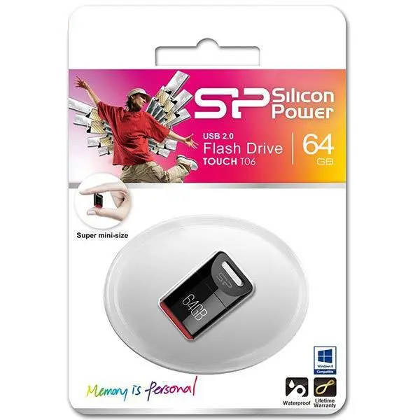 فلش مموری سیلیکون پاور مدل تی 06 با ظرفیت 64 گیگابایت SILICON POWER SP Touch T06-64GB - 4