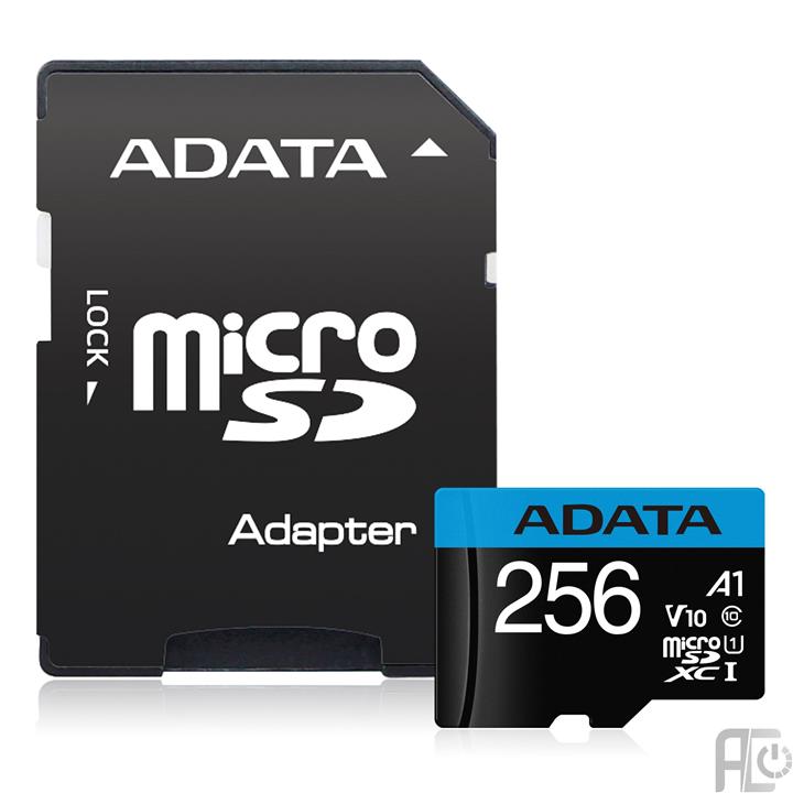کارت حافظه میکرو اس دی ایدیتا پریمیر وی 10 آر100دبلیو25 256گیگابایت همراه با آداپتور Micro SD: AData Premier V10 R100W25 256GB With Adapter