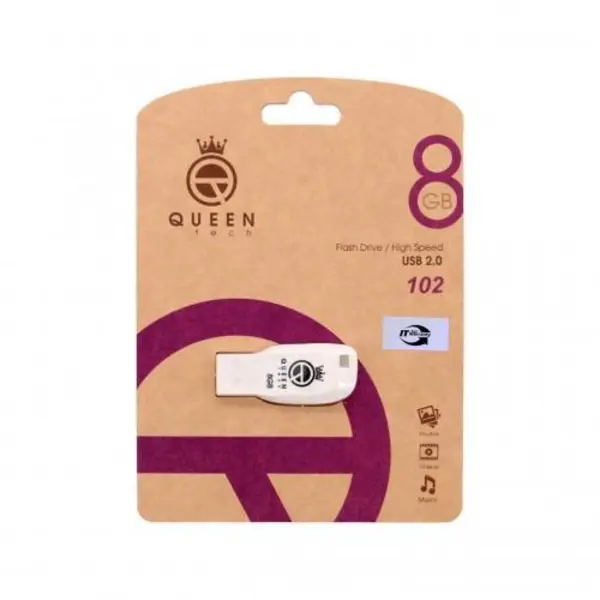 فلش مموری کوئین تک کد 102 ظرفیت 8 گیگابایت Queen tech 102 Flash Memory 8GB - 2