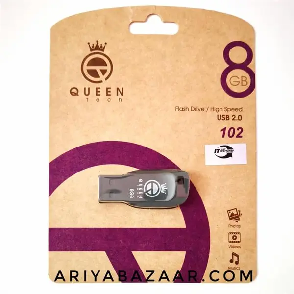 فلش مموری کوئین تک کد 102 ظرفیت 8 گیگابایت Queen tech 102 Flash Memory 8GB - 3