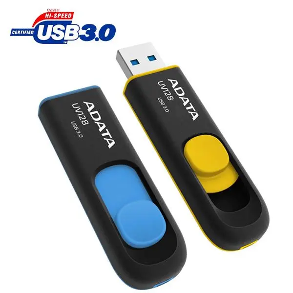 فلش مموری ای دیتا با ظرفیت 128 گیگابایت ADATA DashDrive-UV128-USB-3.0-Flash-Memory-128GB
