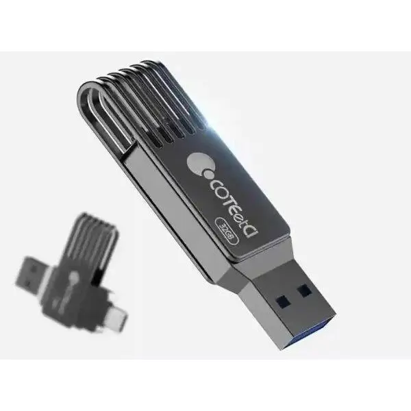 فلش مموری تایپ سی و یو ای بی 128 گیگ کوتتسی Coteetci USB 3.0·&TYPE-C the u disk CS8833-128G