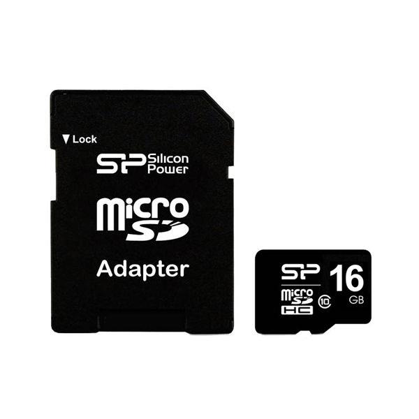 کارت حافظه رم میکرو اس دی سیلیکون پاور 16 گیگابایت کلاس 10 Silicon Power Micro SD 16GB U1 C10