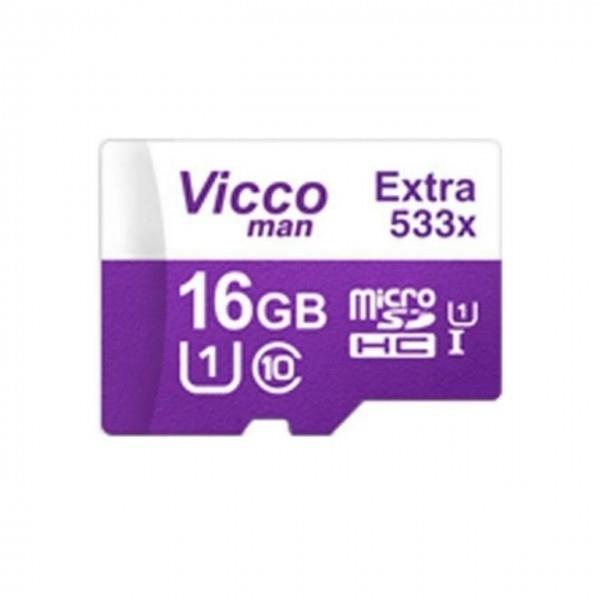 مموری 16 گیگ Vicco Extra 533X Vicco man VICCOMAN microSDHC 16GB Class10UHS-I  U1 80 MB/S 533X