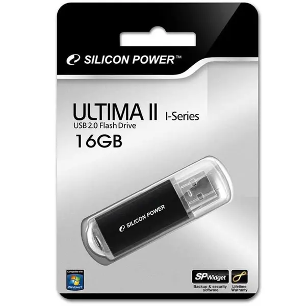 فلش مموری سیلیکون پاور مدل آلتیما 2 سری آی ظرفیت 16 گیگابایت Silicon Power Ultima II i-Series Flash Memory - 16GB - 3