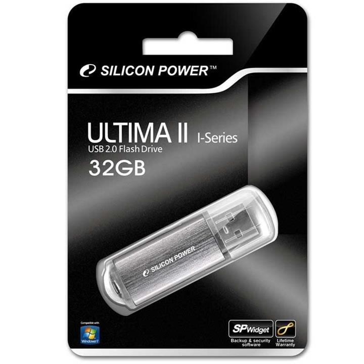 فلش مموری سیلیکون پاور مدل آلتیما 2 سری آی ظرفیت 32 گیگابایت Silicon Power Ultima II i-Series Flash Memory - 32GB