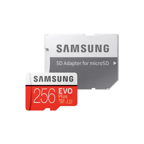 حافظه میکرو اس دی ایکس سی سامسونگ سری اوو پلاس با ظرفیت 256 گیگابایت SAMSUNG EVO Plus 256GB MicroSDXC Memory Card with Adapter